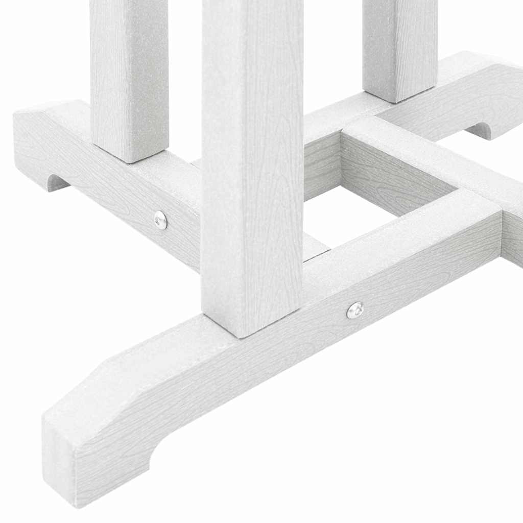 Set Bar da Giardino  3 Pezzi Bianco HDPE 3335801
