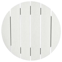 Set Bar da Giardino  3 Pezzi Bianco HDPE 3335801