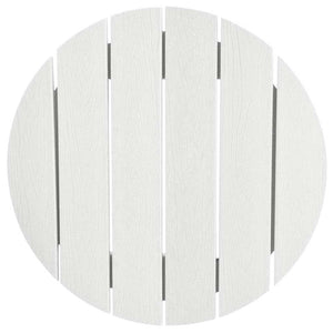 Set Bar da Giardino  3 Pezzi Bianco HDPE 3335801