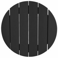 Set di 3 Sgabelli da Bar  Nero HDPE 3335802