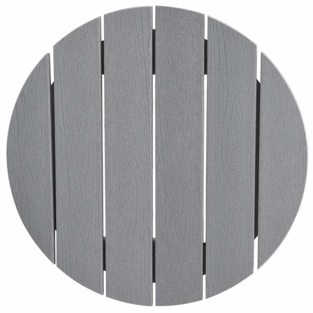 Set Bar da Giardino  3 Pezzi Grigio Chiaro HDPE 3335803