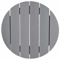 Set Bar da Giardino  3 Pezzi Grigio Chiaro HDPE 3335803