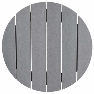 Set Bar da Giardino  3 Pezzi Grigio Chiaro HDPE 3335803