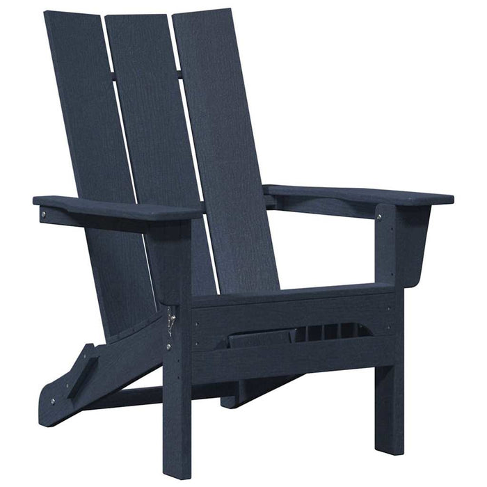 Sedie Adirondack pieghevoli  2 pezzi Blu Navy 74.5x80.5x90 cm in HDPE 3335819