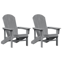 vidaXL Mobili da lounge da giardino 2 pcs Grigio chiaro 74 x 82 x 90cm