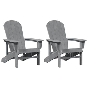vidaXL Mobili da lounge da giardino 2 pcs Grigio chiaro 74 x 82 x 90cm