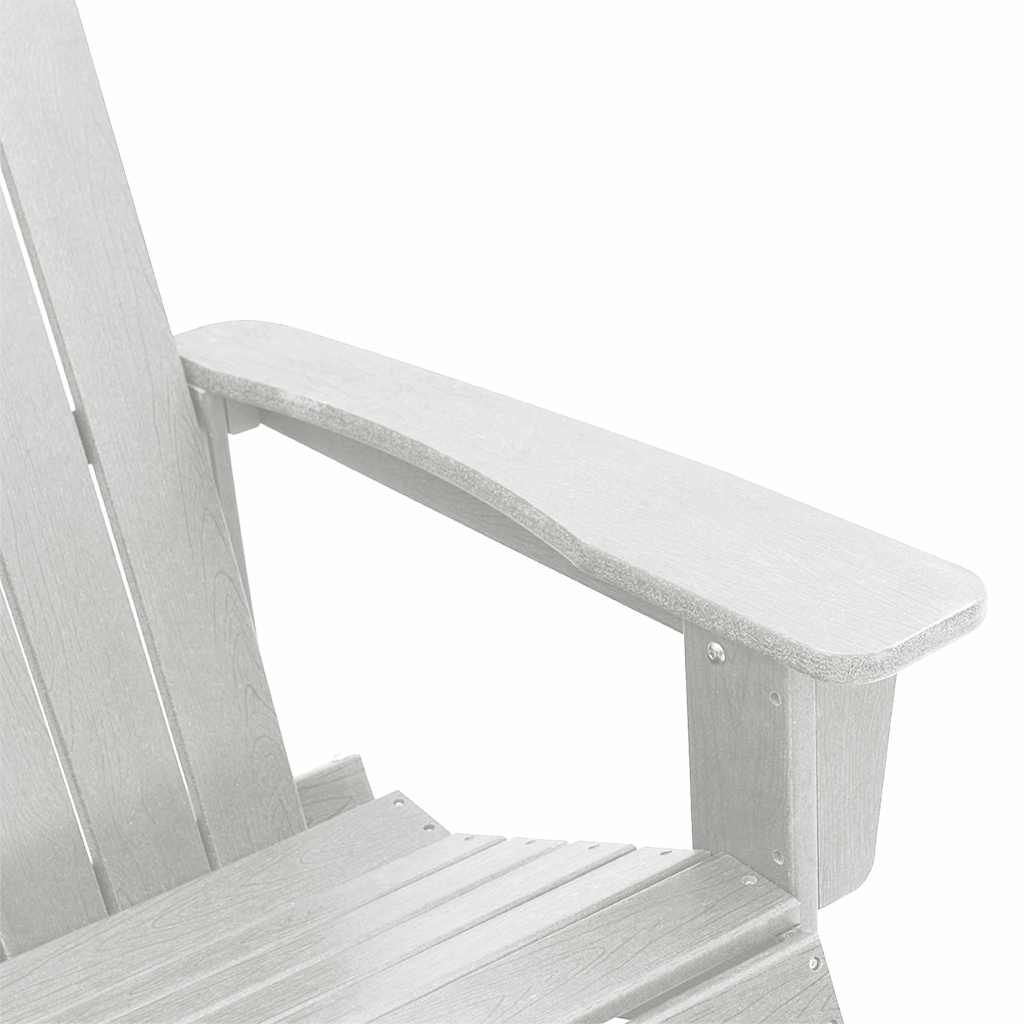 Sdraio Rocking Adirondack 2 pcs Bianco HDPE 3335834