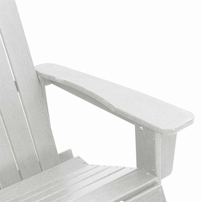 Sdraio Rocking Adirondack 2 pcs Bianco HDPE 3335834