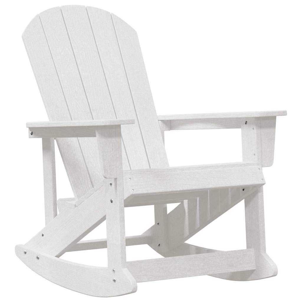 Sdraio Rocking Adirondack 2 pcs Bianco HDPE 3335834
