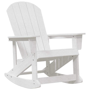 Sdraio Rocking Adirondack 2 pcs Bianco HDPE 3335834