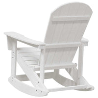 Sdraio Rocking Adirondack 2 pcs Bianco HDPE 3335834