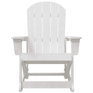 Sdraio Rocking Adirondack 2 pcs Bianco HDPE 3335834