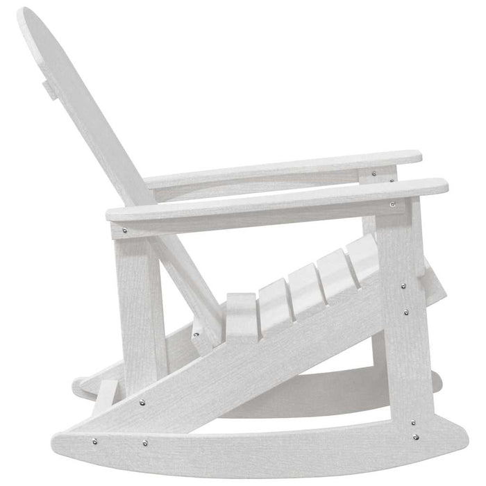 Sdraio Rocking Adirondack 2 pcs Bianco HDPE 3335834