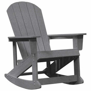 Sdraio Rocking Adirondack 2 pcs Grigio chiaro HDPE 3335837