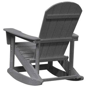 Sdraio Rocking Adirondack 2 pcs Grigio chiaro HDPE 3335837
