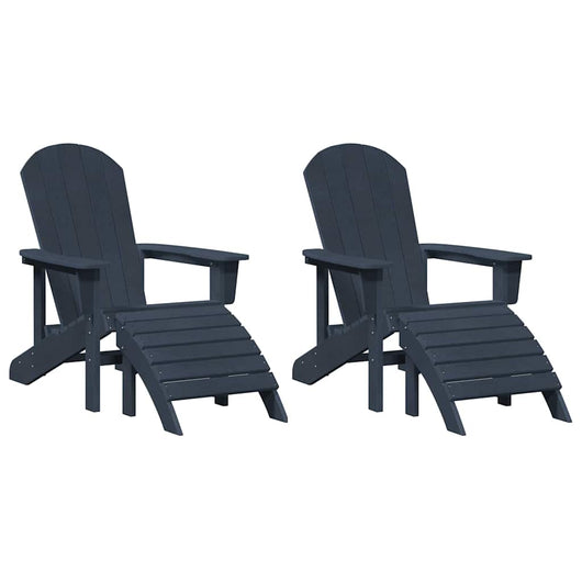 Mobili da lounge da giardino 2 pcs Navy 74 x 82 x 90cm Plastica 3335843