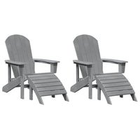 Mobili da lounge da giardino 2 pcs Grigio chiaro 74 x 82 x 90cm 3335845