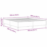Struttura del letto Grigio Verde 180 x 200 cm 42006986