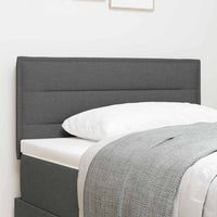 Testiera-Testata-Testiera Decorativa Grigio scuro 90 cm Pelle Sintetica 698260