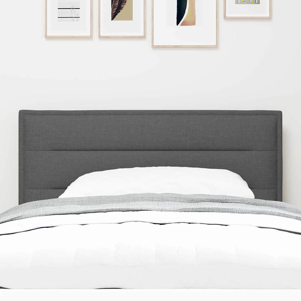 Testiera-Testata-Testiera Decorativa Grigio scuro 90 cm Pelle Sintetica 698260