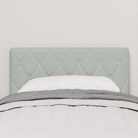 Testiera-Testata-Testiera Decorativa Grigio chiaro 80 cm Pelle Sintetica 738386