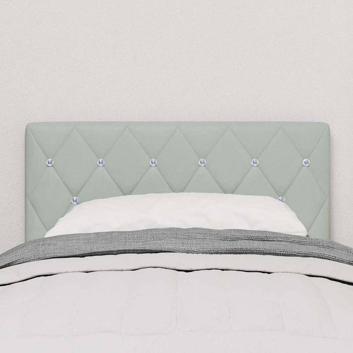 Testiera in Velluto Argille Grigio chiaro 80 cm Velluto 42007069