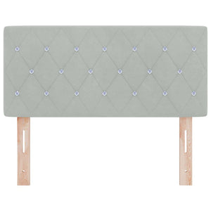 Testiera in Velluto Argille Grigio chiaro 90 cm Velluto 42007075