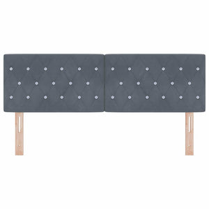 Testiera in Velluto Argille Grigio scuro 140 cm Velluto 42007088