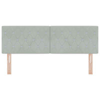 Testiera-Testata-Testiera Decorativa Grigio chiaro 160 cm Pelle Sintetica 788417