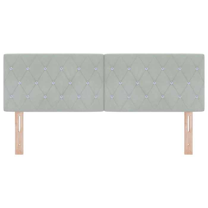 Testiera-Testata-Testiera Decorativa Grigio chiaro 160 cm Pelle Sintetica 788417