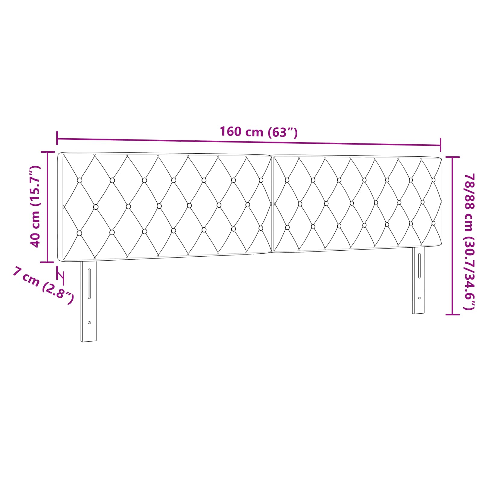 Testiera-Testata-Testiera Decorativa Grigio chiaro 160 cm Pelle Sintetica 788417