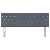 Testiera con testiera Grigio scuro 160 cm Pelle Sintetica 42007094