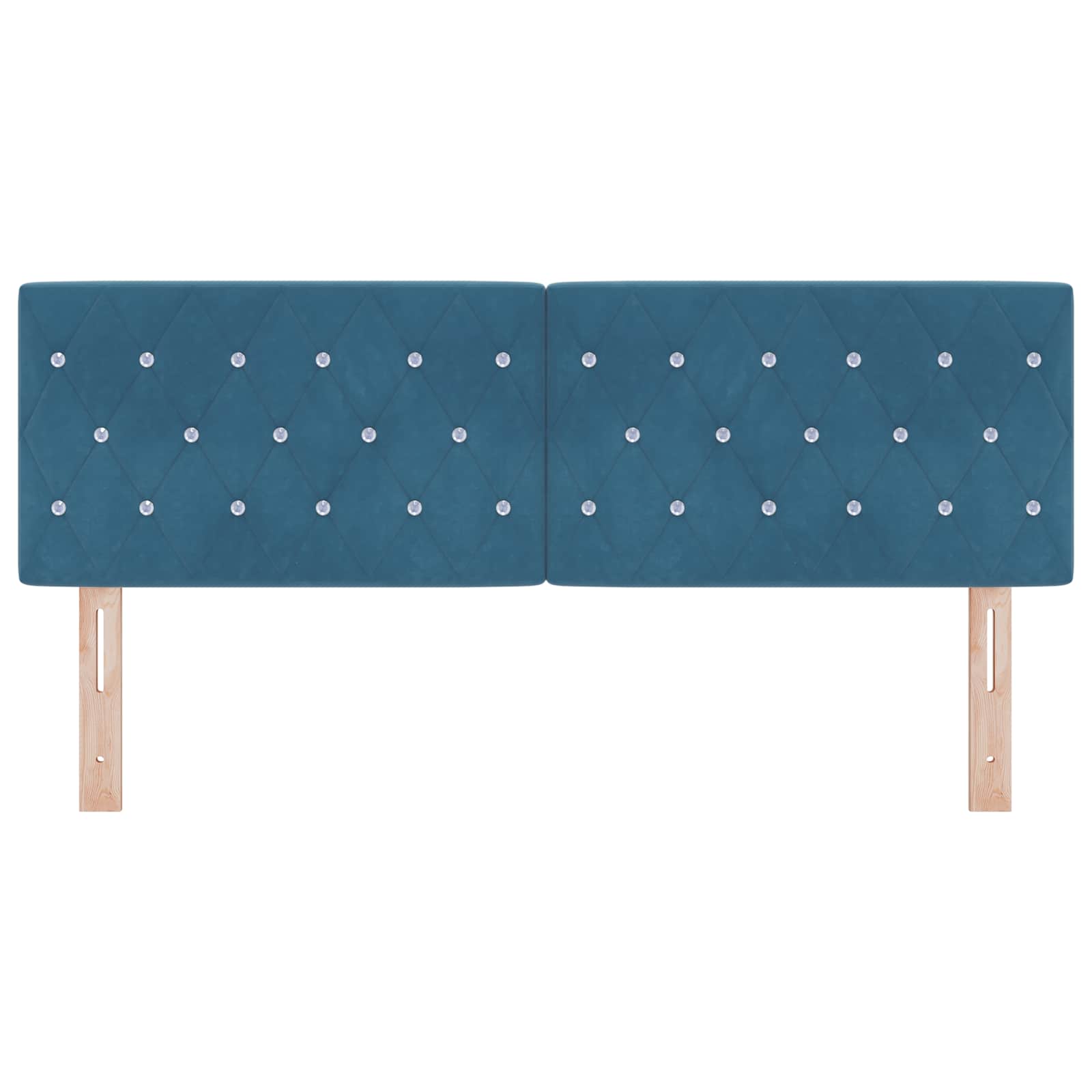 Testiera con testiera Blu Scuro 160 cm Pelle Sintetica 42007097