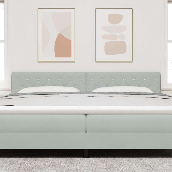 Testiera in Velluto Argille Grigio chiaro 200 cm Velluto 42007105