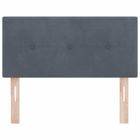 Testiera Montaggio a parete Grigio scuro 90 cm Velluto 42007132