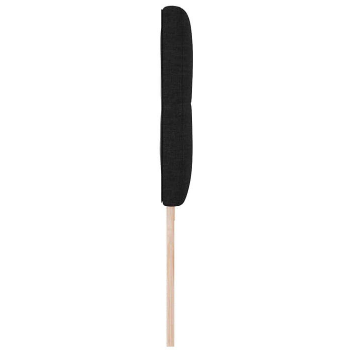 Testiera con testiera Nero 200 cm Tessuto 42007191