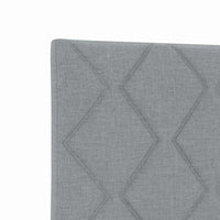 Testiera-Testata-Testiera Decorativa Grigio chiaro 80 cm Pelle Sintetica 803288