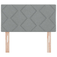 Testiera-Testata-Testiera Decorativa Grigio chiaro 80 cm Pelle Sintetica 803288