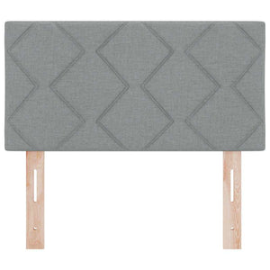 Testiera-Testata-Testiera Decorativa Grigio chiaro 80 cm Pelle Sintetica 803288