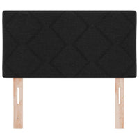 Testiera-Testata-Testiera Decorativa Nero 80 cm Pelle Sintetica 422834