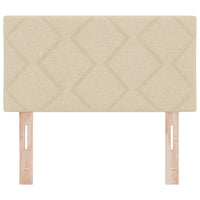 Testiera in Tessuto Geometrico con testiera Crema 80 cm Tessuto 42007207