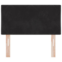 Testiera Montaggio a parete Geometrico Nero 80 cm Velluto 42007211