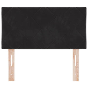 Testiera Montaggio a parete Geometrico Nero 80 cm Velluto 42007211