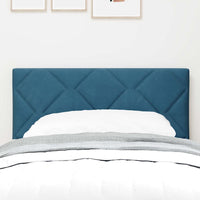 Testiera Montaggio a parete Geometrico Blu scuro 80 cm Velluto 42007213