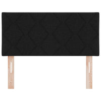 Testiera-Testata-Testiera Decorativa Nero 100 cm Pelle Sintetica 585197