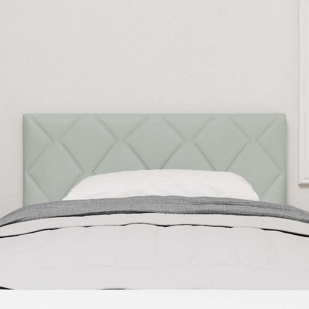 Testiera Montaggio a parete Grigio chiaro 100 cm Velluto 42007235