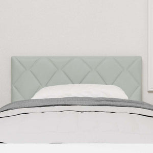 Testiera Montaggio a parete Grigio chiaro 100 cm Velluto 42007235