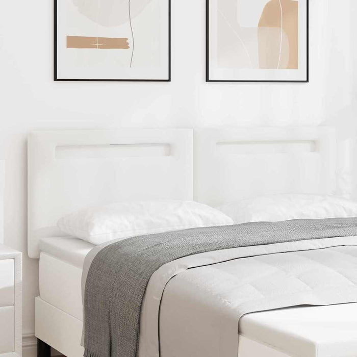 Testiera LED-Testata con Luci LED Bianco 160 cm Pelle Sintetica