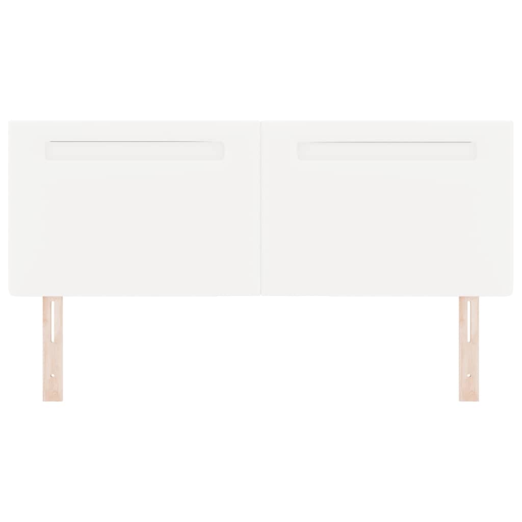 Testiera LED-Testata con Luci LED Bianco 160 cm Pelle Sintetica