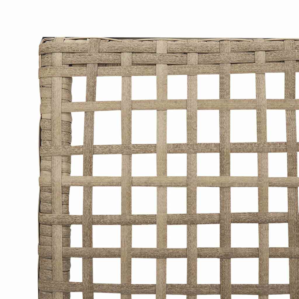 Sedie da giardino , set di 2 con cuscini beige in rattan sintetico 42003448